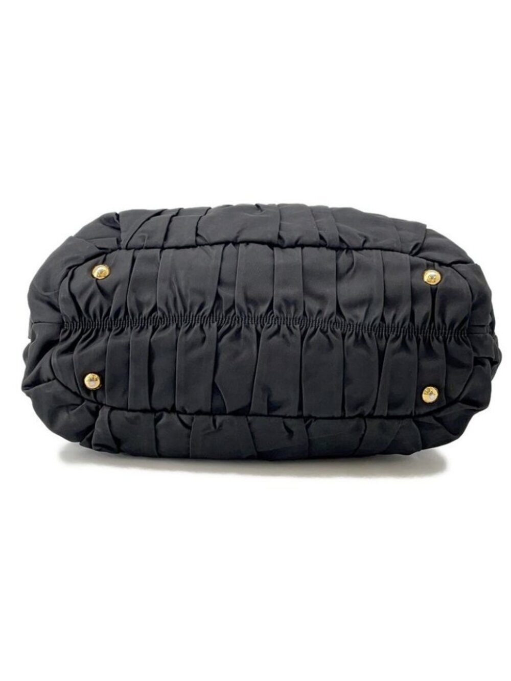 Prada Tote Gathered Nylon 2-Way Black - Picture 3 of 10